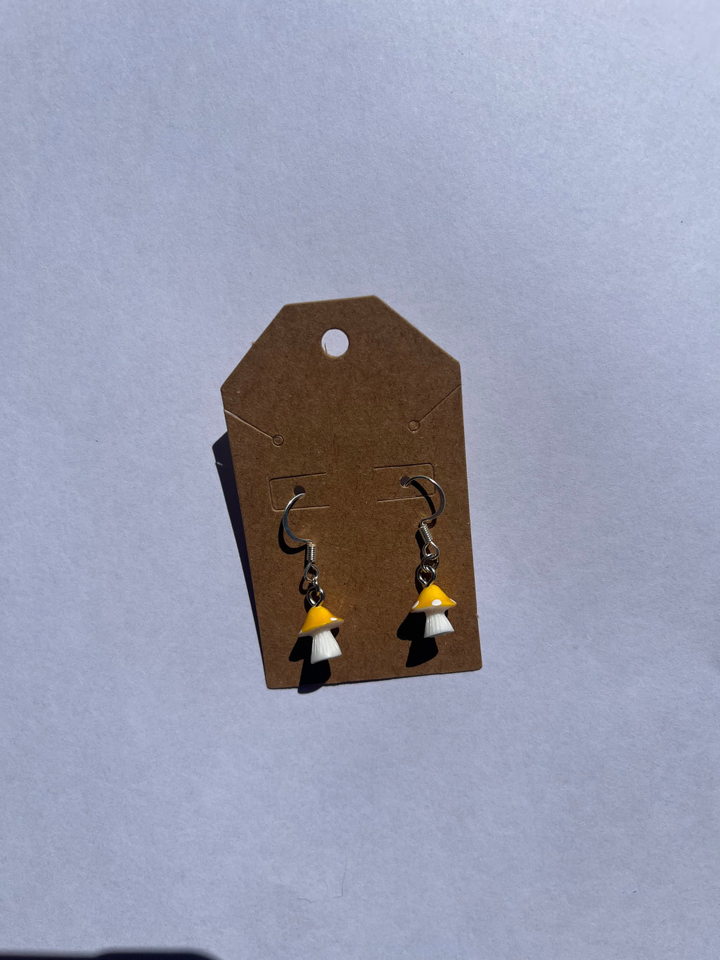 Handmade Resin Mushroom Earrings