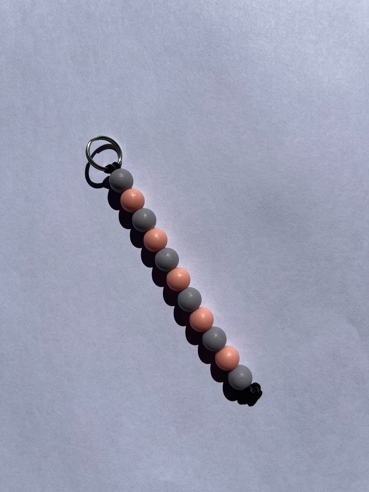 Two-Tone Acrylic Bead Keychains