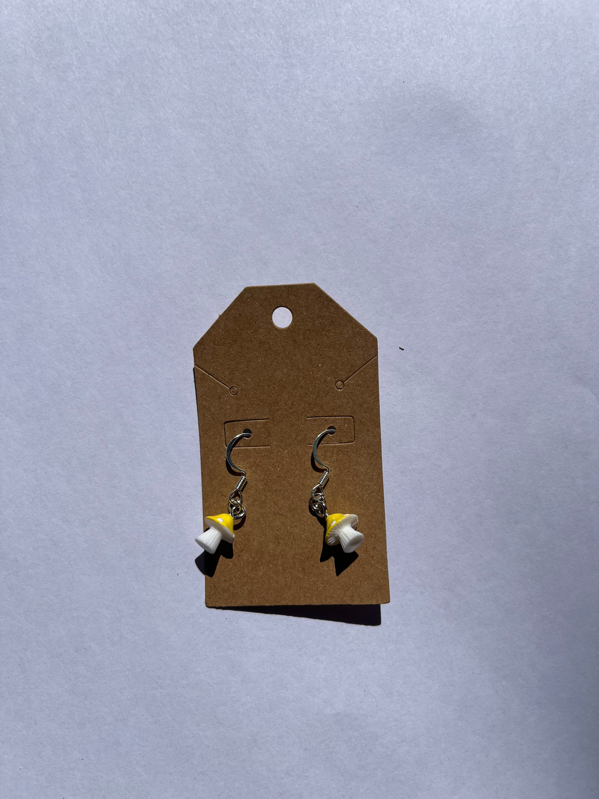 Handmade Resin Mushroom Earrings